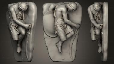 3D model Gaul dying7 (STL)